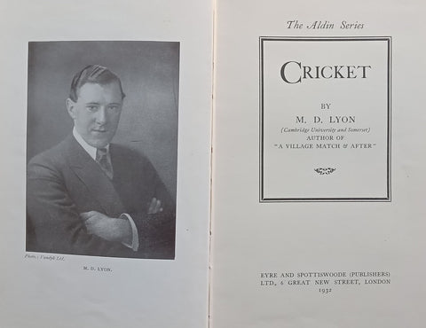 Cricket (Published 1932) | M. D. Lyon