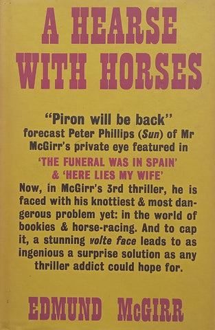 A Hearse with Horses (First Edition, 1967) | Edmund McGirr