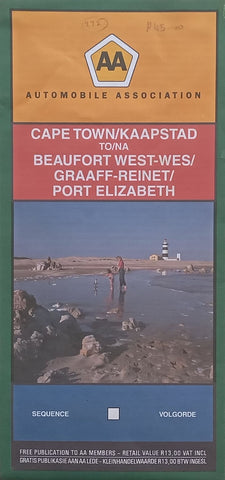Cape Town to Beaufort West/Graaff-Reinet/Port Elizabeth AA Road Map