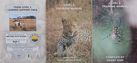 Professional Nature Guide Development (Level 1 & 2 Training Manuals and Level 1 Learner Support Book, 3 Vols.) | Grant & Gillie Hine