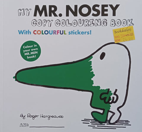 My Mr. Nosey Copy Colouring Book (With Stickers) | Roger Hargreaves