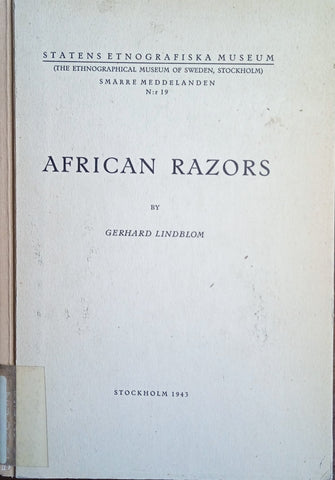 African Razors. A Preliminary Study | Gerhard Lindblom