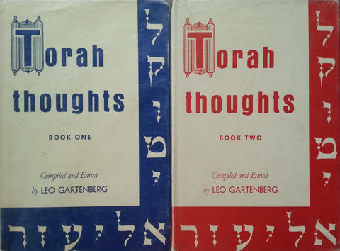 Torah Thoughts (Both Volumes Inscribed by Editor) | Leo Gartenberg (Ed.)