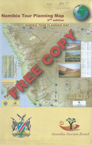 Namibia Tour Planning Map (3rd Edition, Published 2008)