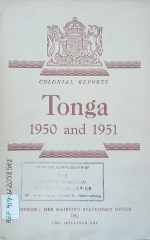 Tonga, 1950 and 1951 (Colonial Reports)