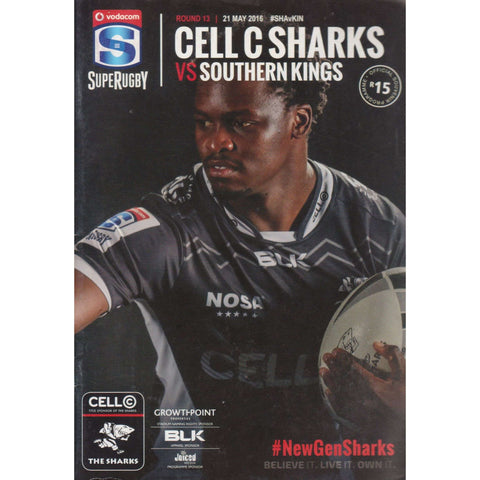 Cell C Sharks vs Southern Kings (Official Souvenir Programme, 21 May 2016)
