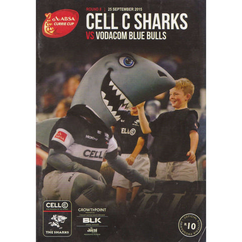 Cell C Sharks vs Vodacom Blue Bulls (Official Souvenir Programme, 25 September 2015)