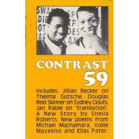 Contrast 59: South African Literary Journal (Winter, July, Volume 15 No. 3 1985) | Geoffrey Haresnape
