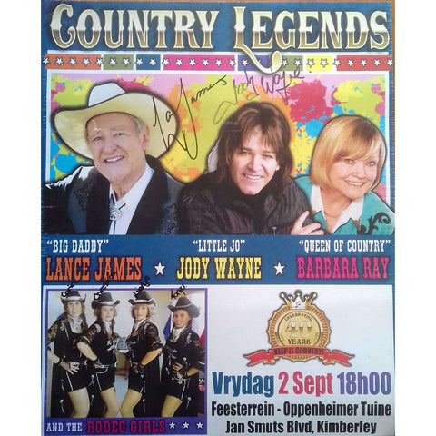 Country Legends Poster (Signed by Lance James and Jody Wayne)