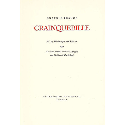 Crainquebille (German) | Anatole France