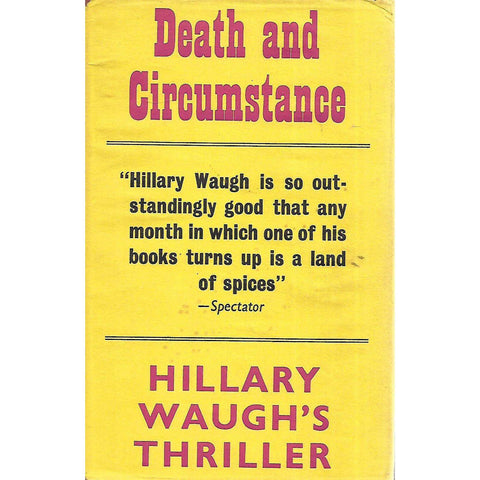 Death and Circumstance (First Edition, 1963) | Hillary Waugh