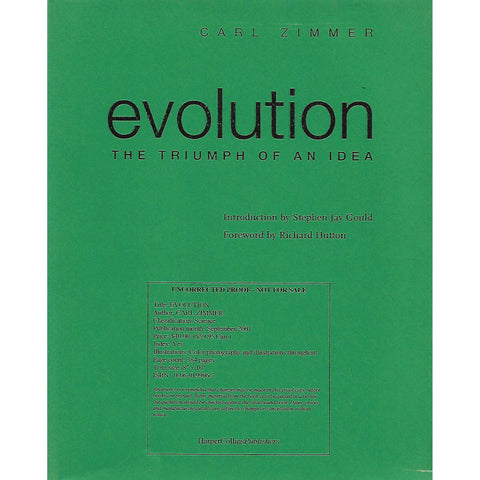 Evolution: The Triumph of an Idea (Uncorrected Proof) | Carl Zimmer