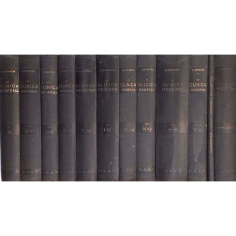 La Clinica Moderna Enciclopedia di Medicina Pratica (Italian, 8 Volumes and 2 Supplementary Volumes)