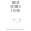 Bookdealers:Paris to Pamplona on a Barstool (Signed by Author) | Andrew Ing