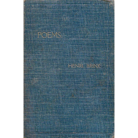 Poems (Signed by Author) | Henri Brink