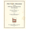 Bookdealers:Private Presses, With Special Reference to Wales | William Williams
