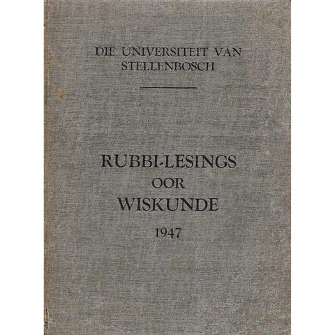 Rubbi-Lesings oor Wiskunde 1947 (Afrikaans)