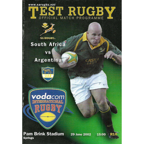 South Africa vs Argentina, 29 June 2002 (Official Match Programme)