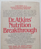 Dr. Atkins’ Nutrition Breakthrough: How to Treat Your Medical Condition Without Drugs | Robert C. Atkins