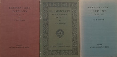 Elementary Harmony (3 Vols.) | C. H. Kitson