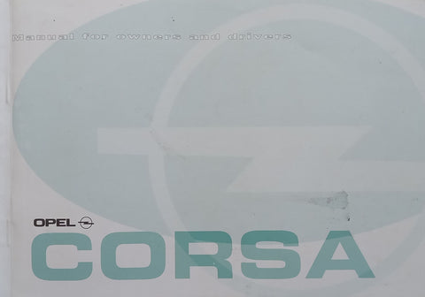 Opel Corsa Owner’s Manual