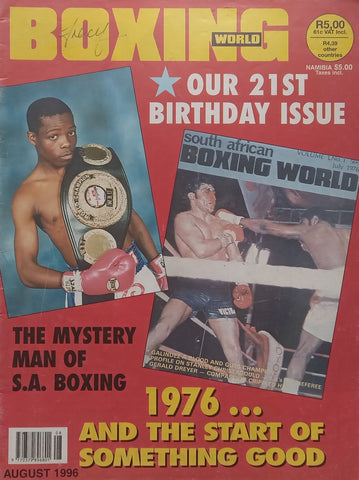 South African Boxing World (Vol. 21, No. 1, August 1996)