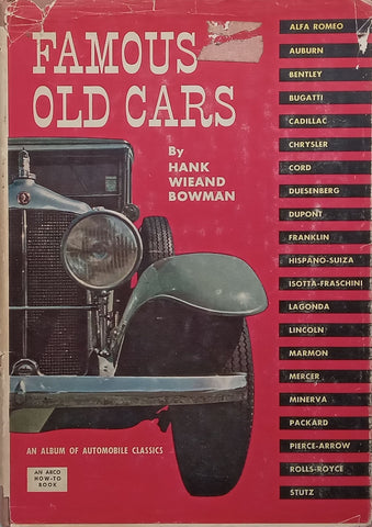 Famous Old Cars | Hank Wieand Bowman