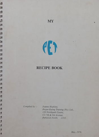My P.E.T. Recipe Book | Joanne Hopkins