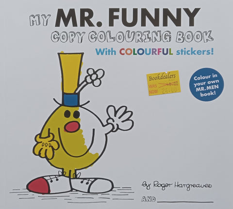 My Mr. Funny Copy Colouring Book (With Colourful Stickers) | Roger Hargreaves