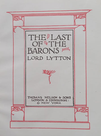 The Last of the Barons (Published 1903) | Lord Lytton