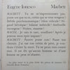Macbett (French) | Eugene Ionesco