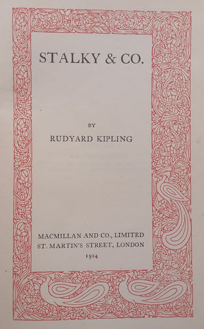 Stalkey & Co. (Published 1924) | Rudyard Kipling