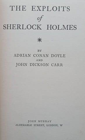 The Exploits of Sherlock Holmes | Adrian Conan Doyle & John Dicson Carr