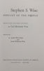 Stephen S. Wise: Servant of the People (Selected Letters) | Carl Hermann Voss (Ed.)