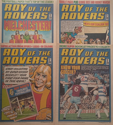Roy of the Rovers (4 Issues, Complete November 1976 Set)