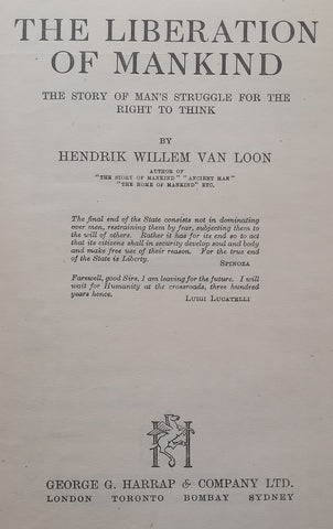 The Liberation of Mankind | Hendrik van Loon