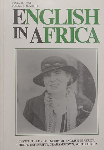 English in Africa (Vol. 23, No. 2, December 1996)