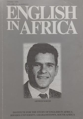 English in Africa (Vol. 23, No. 2, October 1999)
