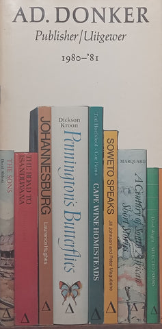 AD. Donker Publisher/Uitgewer 1980-81 Catalogue
