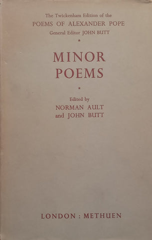 Minor Poems (Twickenham Edition) | Alexander Pope
