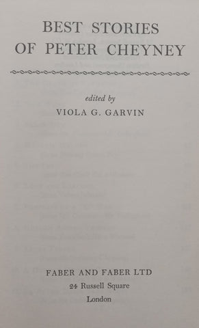 Best Stories of Peter Cheyney | Viola G. Garvin (Ed.)