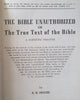 The Bible Unauthorized, or The True Text of the Bible: A Scientific Treatise (Published 1942) | A. H. Moose