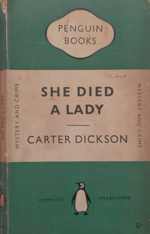 She Died a Lady | Carter Dickson