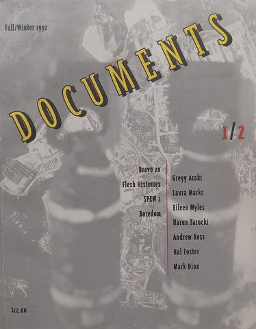 Documents (Vol. 1, Nos. 1 &amp; 2, Fall/Winter 1992) | Christopher Hoover, et al. (Eds.)