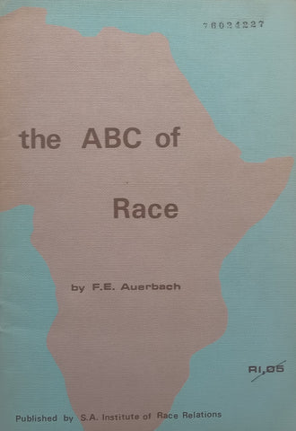 The ABC of Race | F. E. Auerbach
