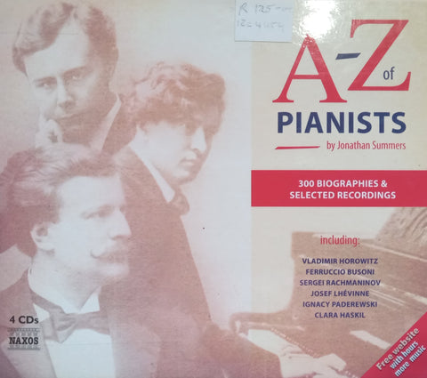 The A-Z of Pianists (863pp Booklet and 4 Audio CDs) | Jonathan Summers