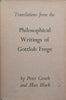 Translations from the Philosophical Writings of Gottlob Frege | Peter Geach &amp; Max Black