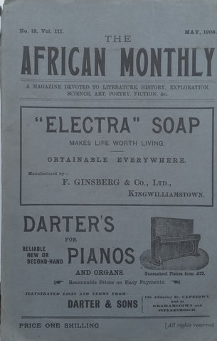 The African Monthly (No. 18, Vol. 3, May 1908)