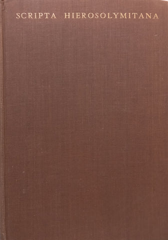 Scripta Hierosolymitana, Vol. 6: Studies in Philosophy | S. H. Bergman (Ed.)