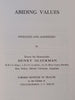 Abiding Values: Speeches and Addresses (Signed by Author, with Compliments Slip Loosely Inserted) | Henry Gluckman
